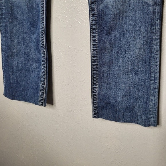 Miss Me womens sz 29 cut off cropped slim boot cut jeans stretch mid rise - Picture 4 of 10